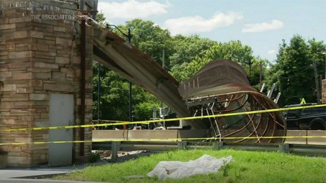Pedestrian Bridge Collapses Over Dc Highway Injuring 5