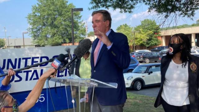 Senator Mark Warner Visits Charlottesville Post Office Amid Mail – – CBS19 News –