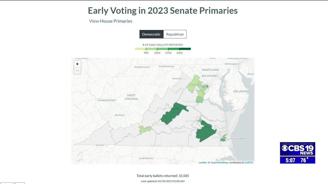 Charlottesville and Albemarle County leading the way in early voting turnout
